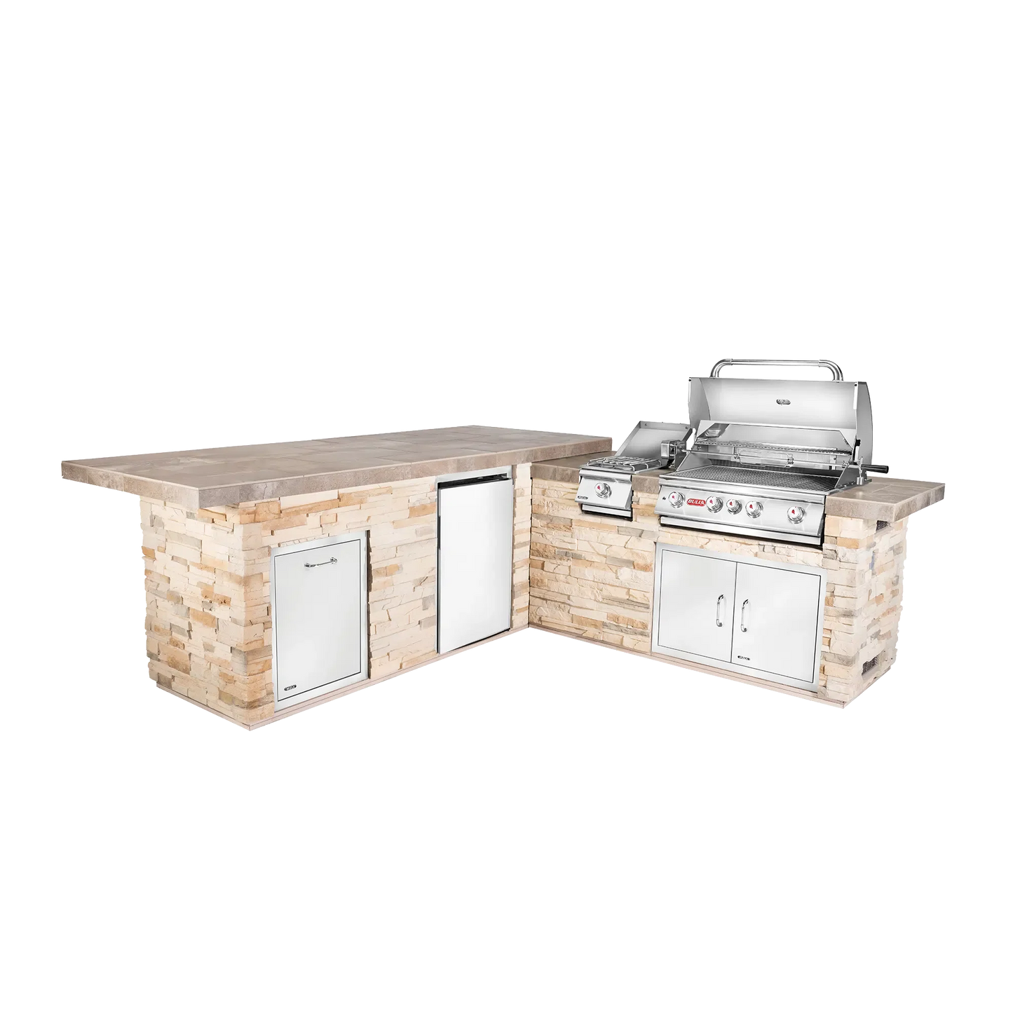 Gourmet Q L-Shaped Outdoor Kitchen & Grill