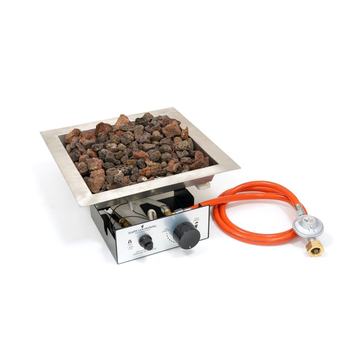 HC Buit-in burner square 36x36cm