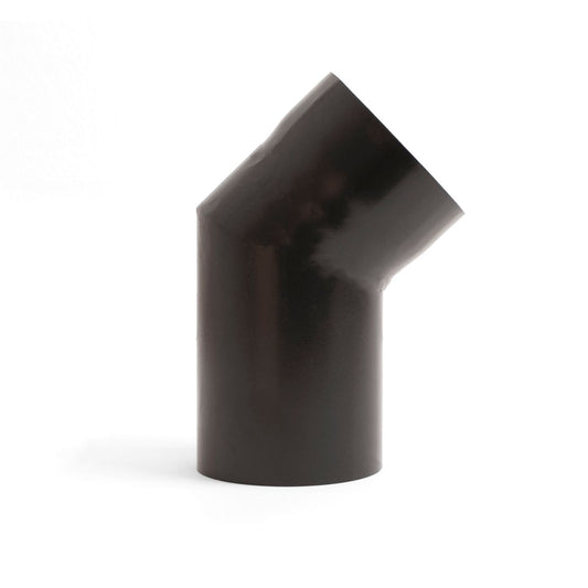 Connector Ø100 45 degrees Black