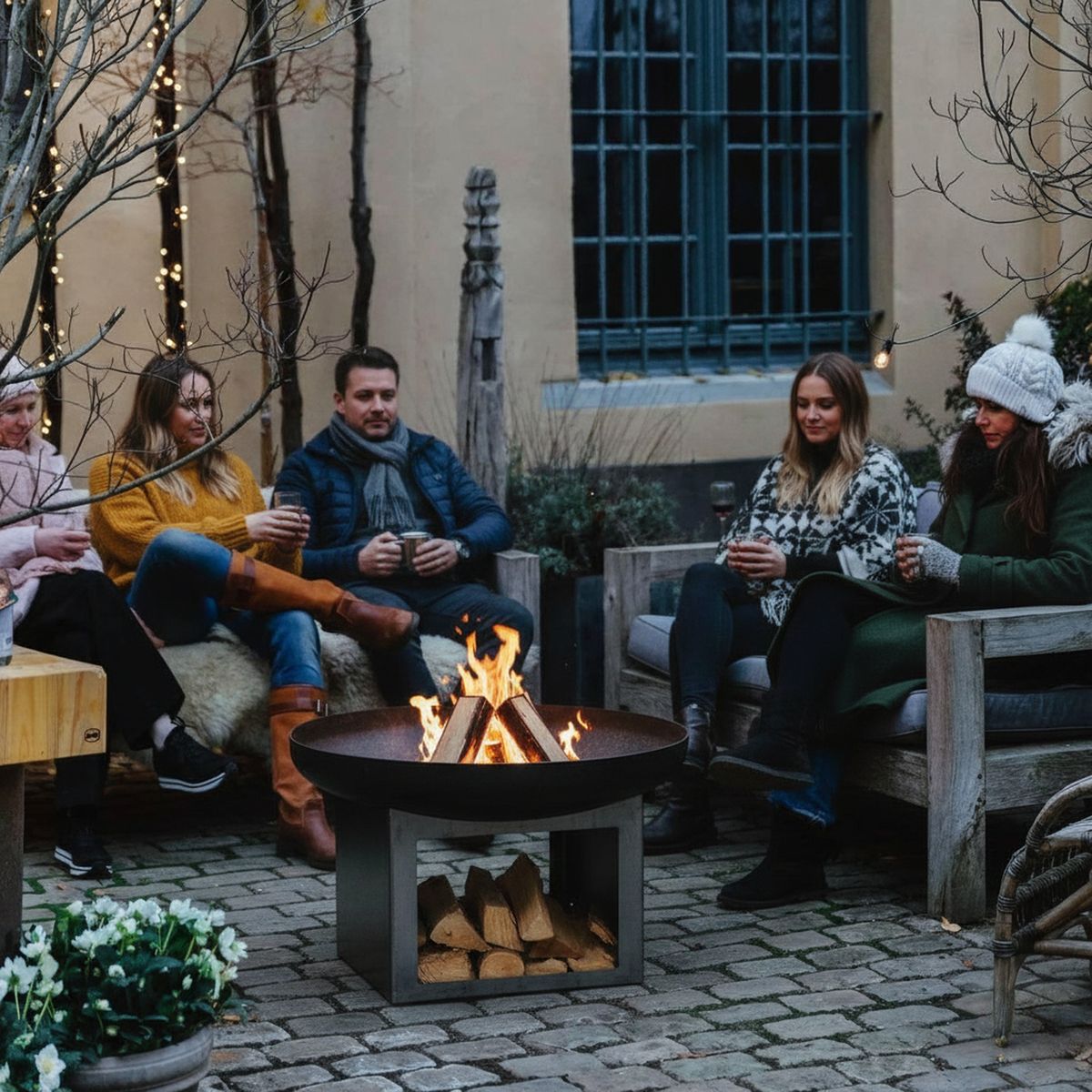 Firebowl Fresvik Ø 80 with base (LF-426)