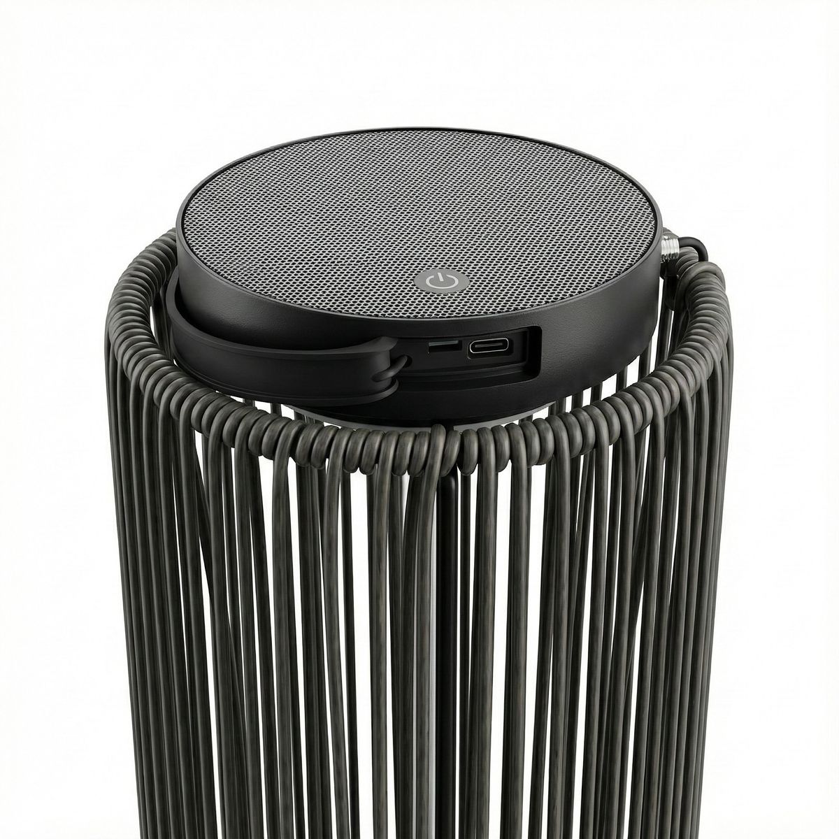 Solar Floor Lamp LUCA Grande Deep Coal
