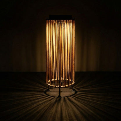 Solar Floor Lamp LUCA Grande Light Oak