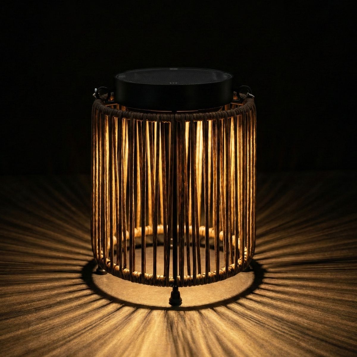 Solar Floor Lamp LUCA Light Oak