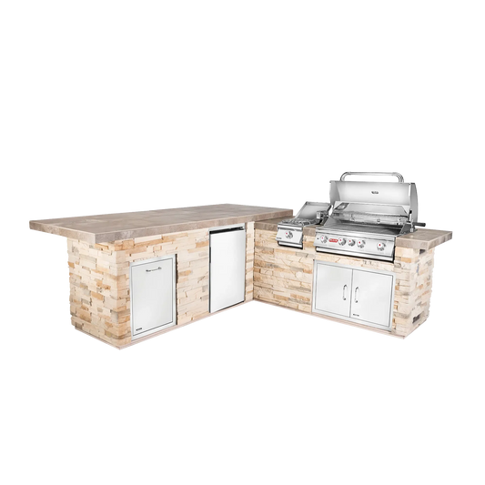 Gourmet Q L-Shaped Outdoor Kitchen & Grill