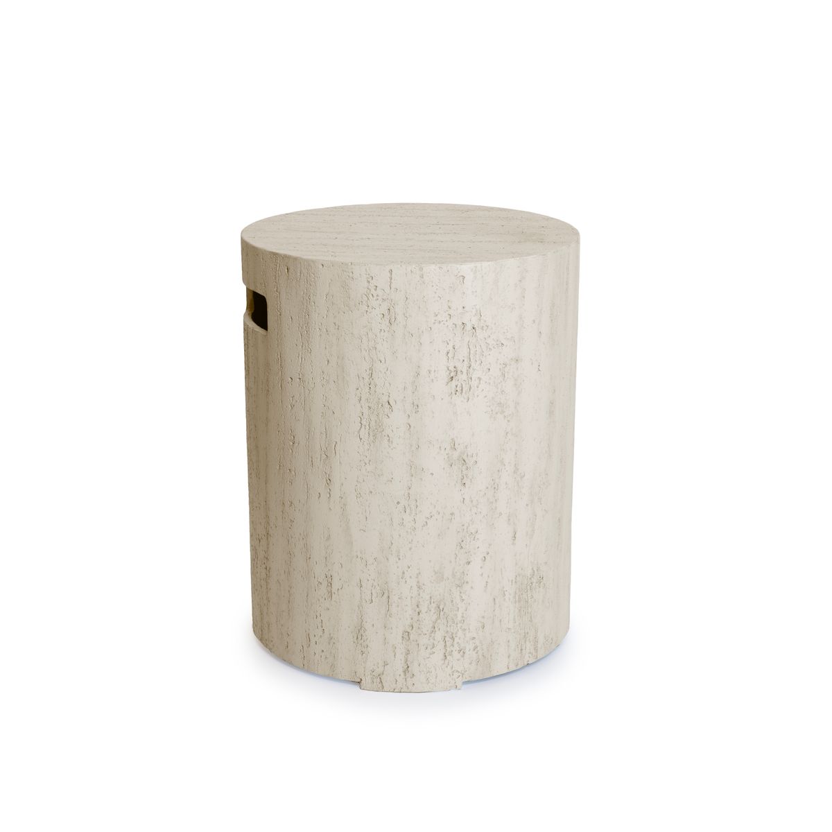 Enclosure Round travertine