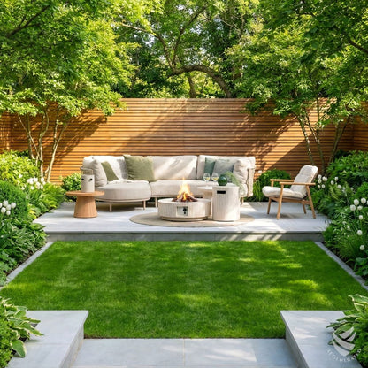 Enclosure Round travertine