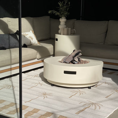 Estate Round 76 oyster beige
