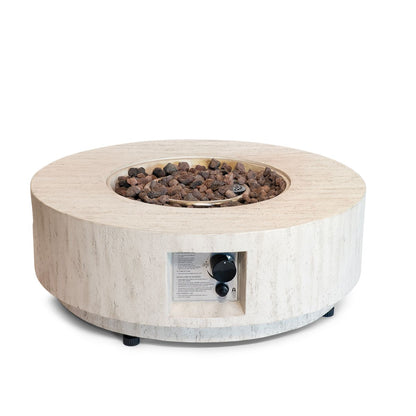 Estate Round 76 travertine