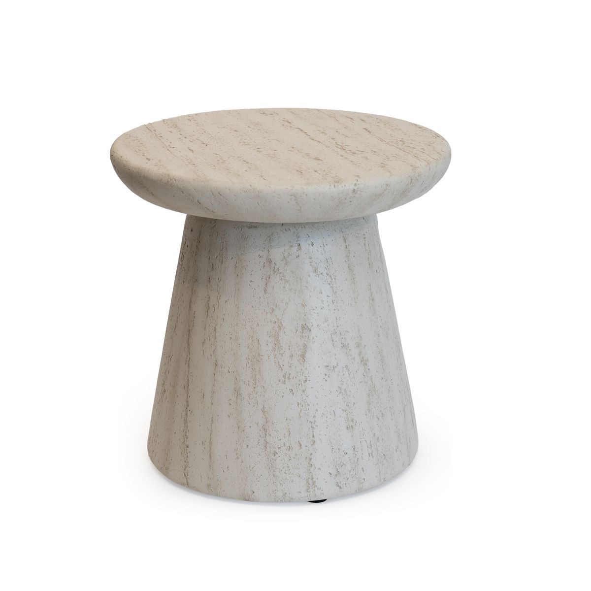 Side Table Round Travertine