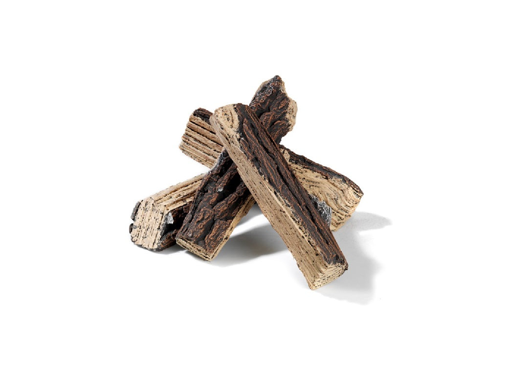 Ceramic woodlogs (set of 4 pieces)
