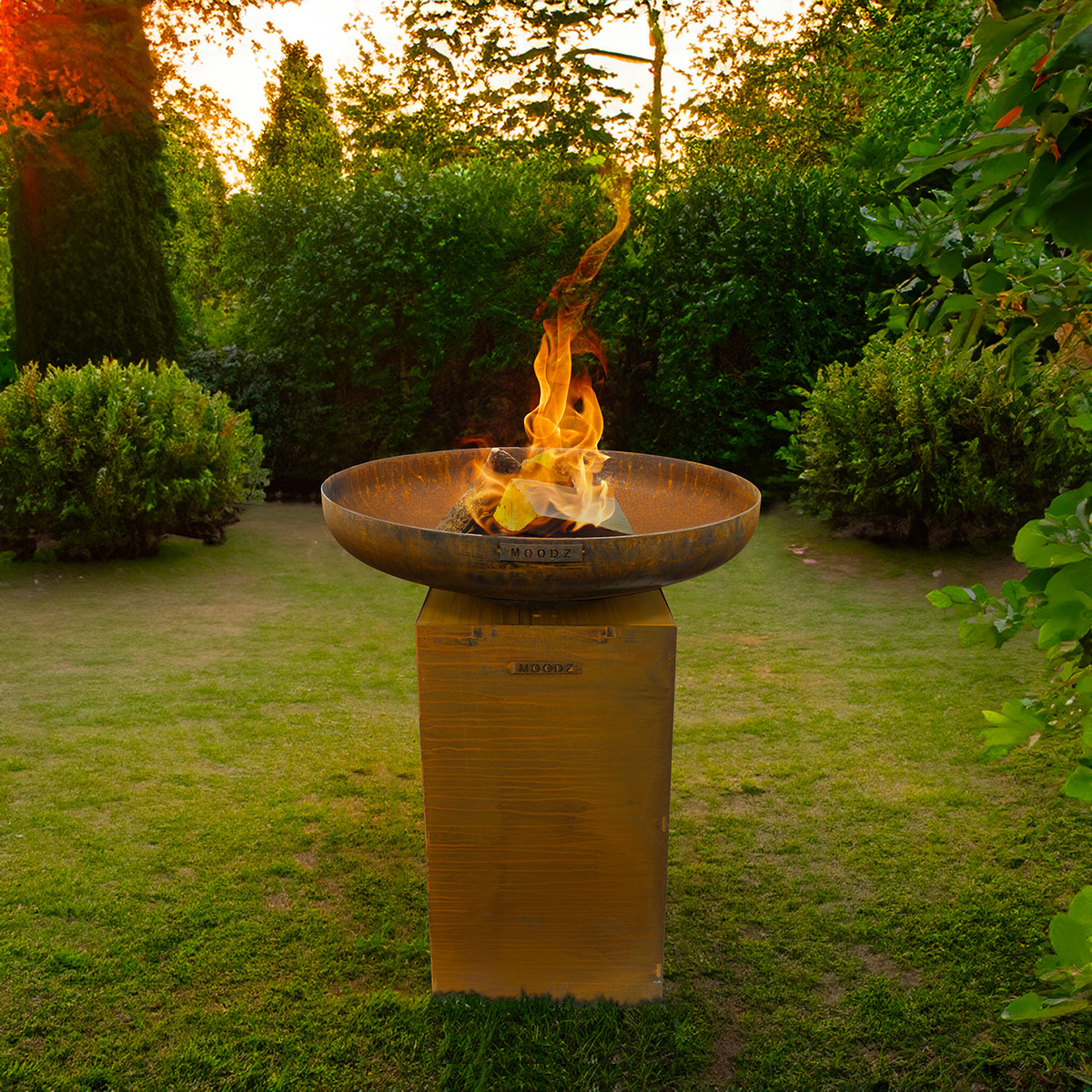 MOODZ Fire bowl base corten steel