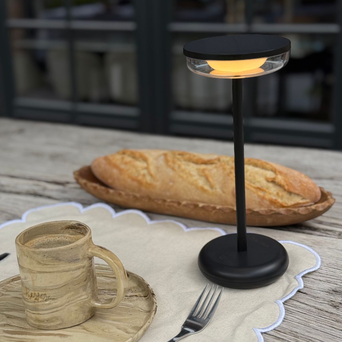 Solar Table Light Bobbie Black