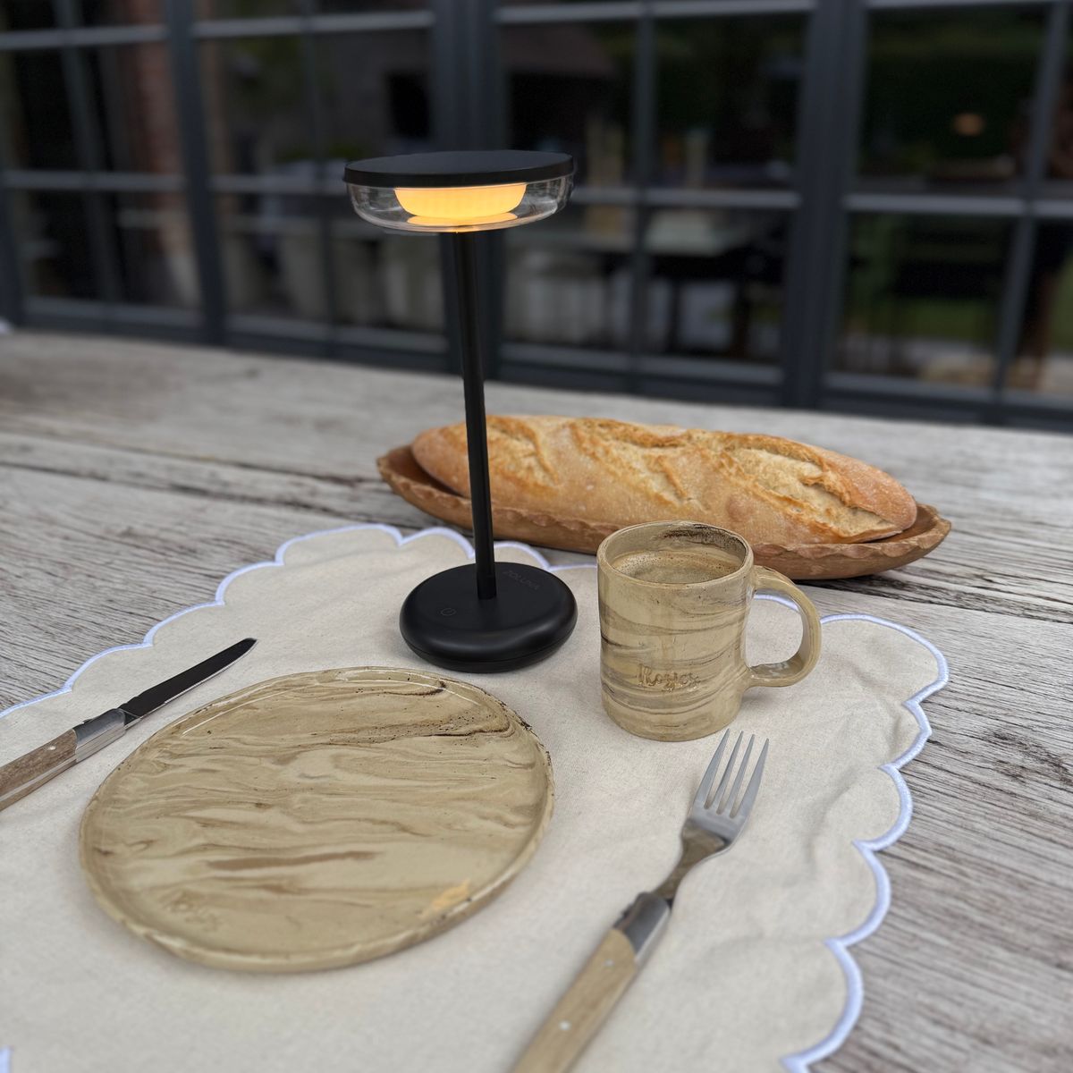 Solar Table Light Bobbie Black