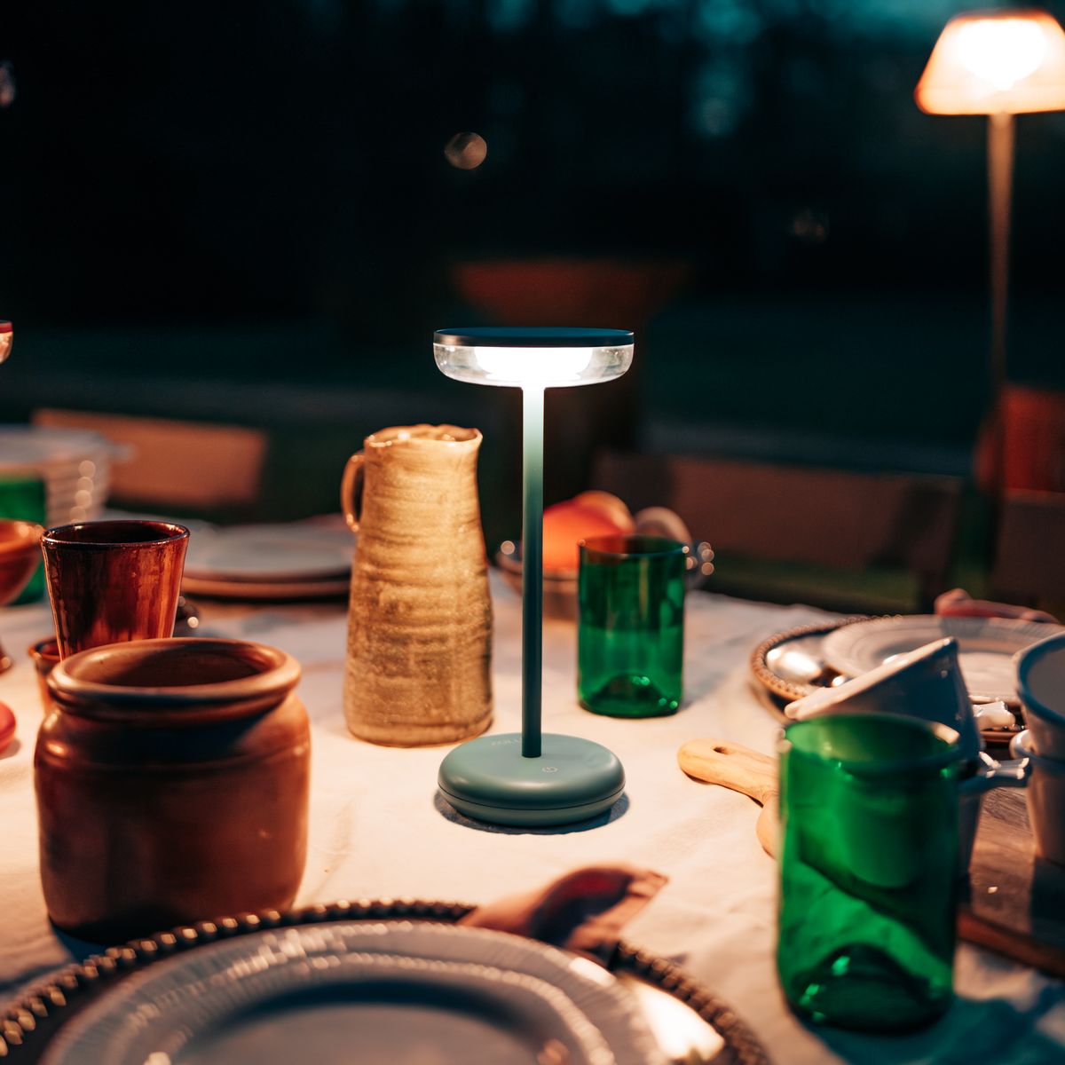 Solar table Light Bobbie Fresh Green