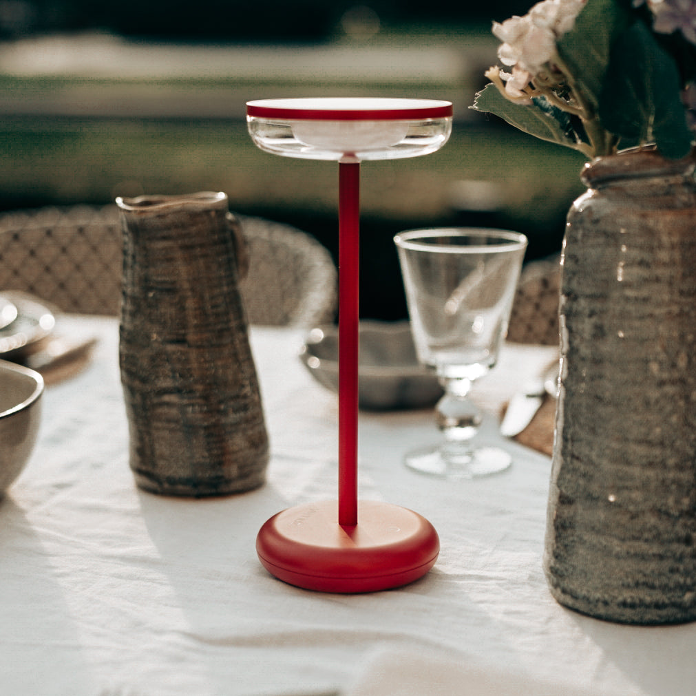 Solar TAbLE Light Bobbie Evening red