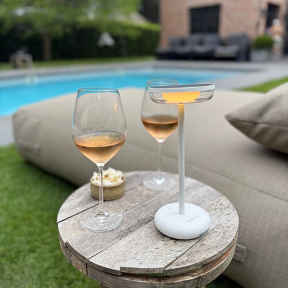 Solar Table Light Bobbie White